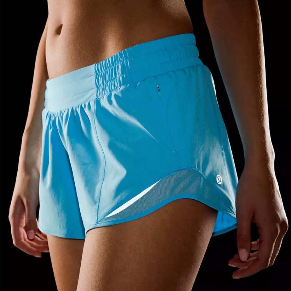 lululemon athletica Blue Athletic Shorts with Dolphin Hem
